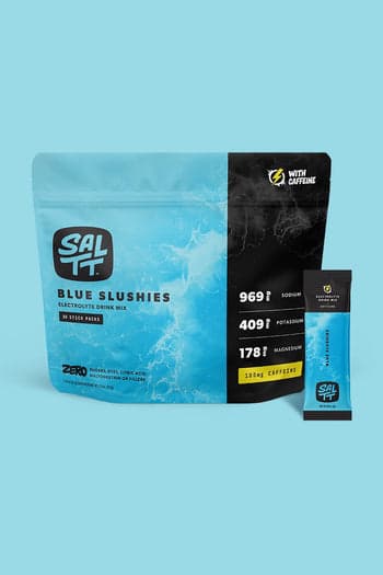 Blue Slushies + Caffeine